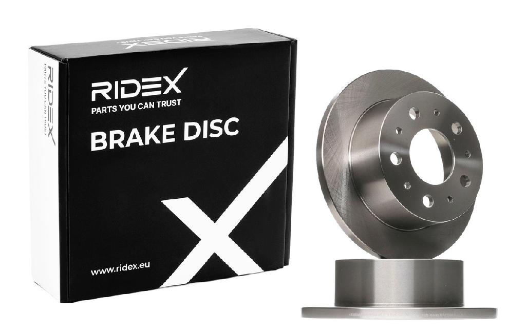 RIDEX 82B0600 2x Bremsscheiben Hinten Ø279,9mm voll für FIAT 51740245