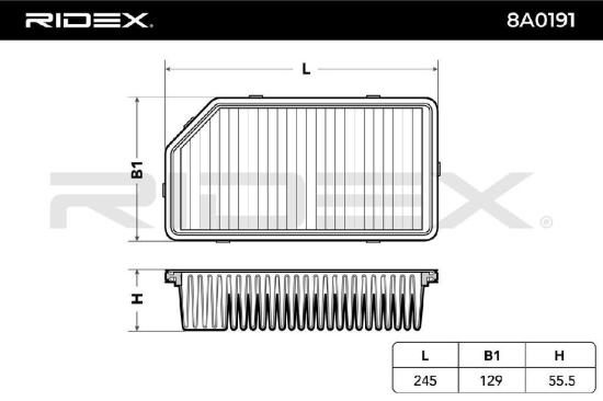 RIDEX 8A0191 Motor Luftfilter Umluftfilter für HYUNDAI i20 (PB, PBT) für KIA Bild RIDEX 8A0191 Motor Luftfilter Umluftfilter für HYUNDAI i20 (PB, PBT) für KIA