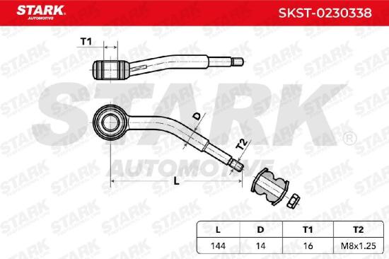 STARK 1x Koppelstange Stabilisator Vorne links für FORD TRANSIT MK-5 Bus (E) Bild STARK 1x Koppelstange Stabilisator Vorne links für FORD TRANSIT MK-5 Bus (E)