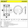 RIDEX 654W0036 Radlagersatz pro 1 Rad Vorne beidseitig für OPEL 1603191 Bild RIDEX 654W0036 Radlagersatz pro 1 Rad Vorne beidseitig für OPEL 1603191