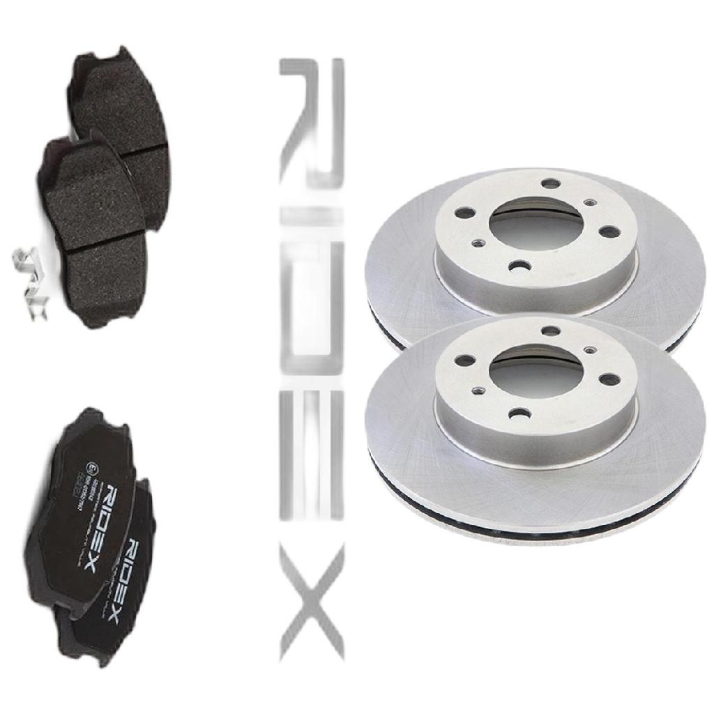 RIDEX Bremsenset Vorne Belüftet Ø236mm - Bremsscheiben und Beläge für MITSUBISHI