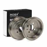 RIDEX 123B0081 2x Bremstrommeln Set Hinten AußenØ203,2mm AußenØ249,5mm