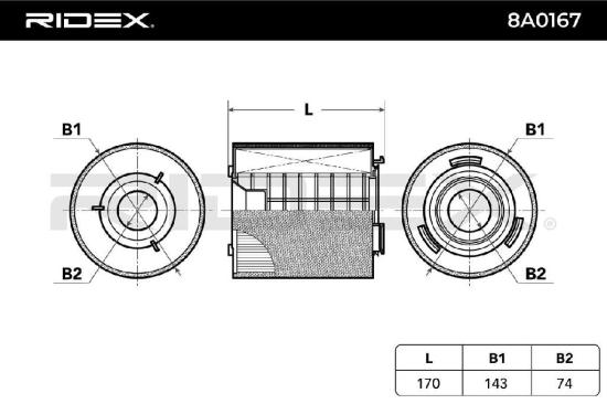 RIDEX 8A0167 Motor Luftfilter Filtereinsatz Umluftfilter mit Vorfilter für VW Bild RIDEX 8A0167 Motor Luftfilter Filtereinsatz Umluftfilter mit Vorfilter für VW