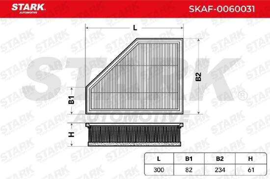 STARK SKAF-0060031 Motor Luftfilter Filtereinsatz mit Vorfilter für BMW X1 Bild STARK SKAF-0060031 Motor Luftfilter Filtereinsatz mit Vorfilter für BMW X1