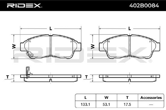 RIDEX Bremsbelagsatz Bremsbeläge Vorne für TOYOTA RAV 4 II RAV 4 I (SXA1) Bild RIDEX Bremsbelagsatz Bremsbeläge Vorne für TOYOTA RAV 4 II RAV 4 I (SXA1)