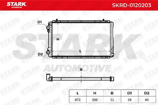 STARK SKRD-0120203 Motorkühler / Wasserkühler für RENAULT TRAFIC Kasten (TXX) Bild STARK SKRD-0120203 Motorkühler / Wasserkühler für RENAULT TRAFIC Kasten (TXX)