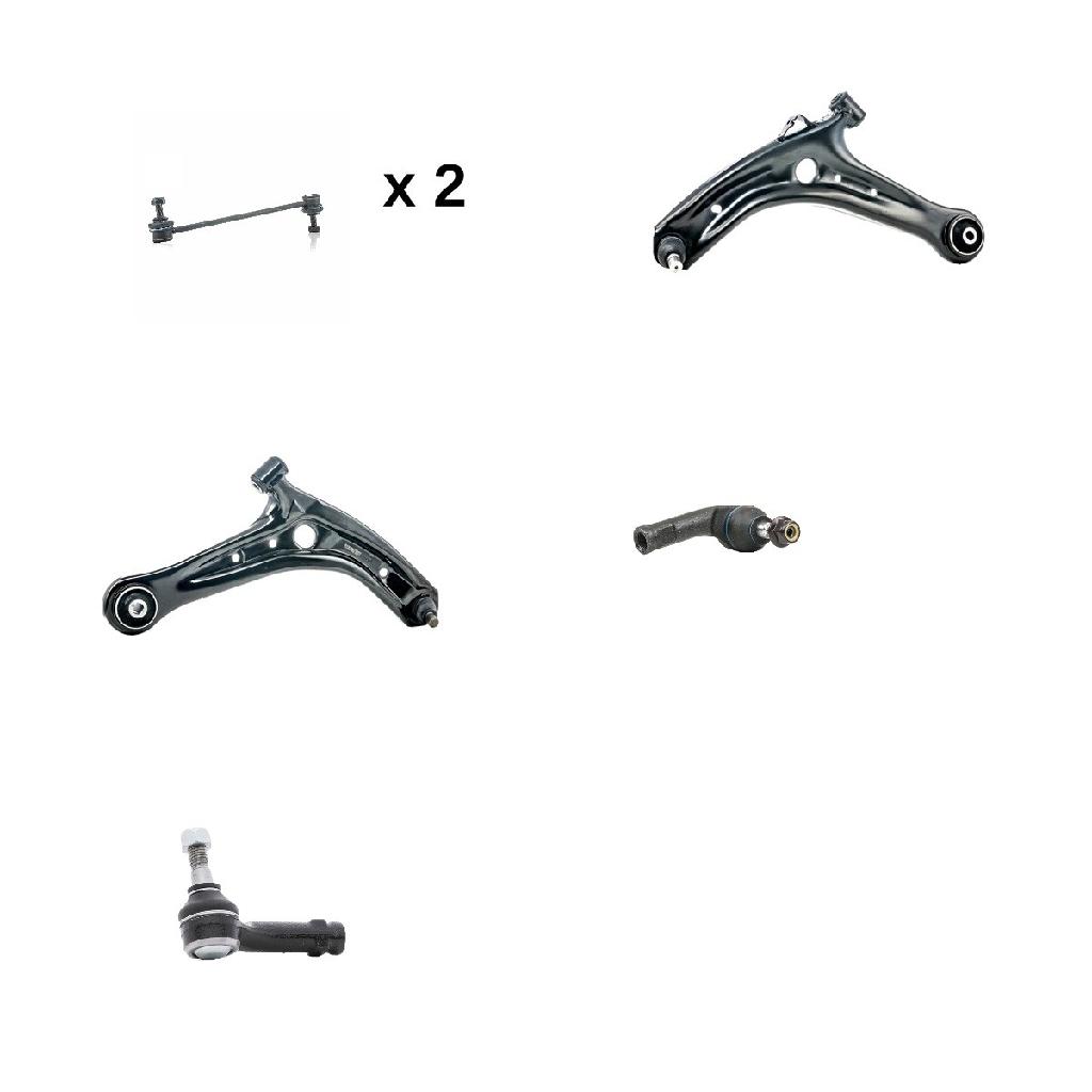 RIDEX Querlenker Reparatursatz Vorne Satz für FORD Fiesta Mk6 Schrägheck