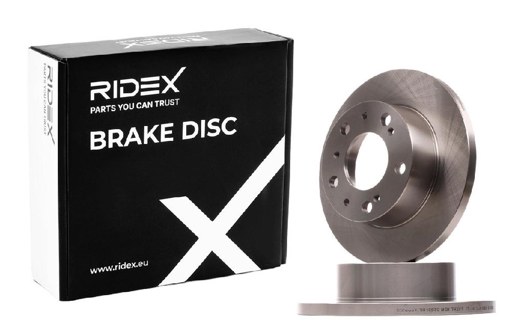 RIDEX 82B0486 2x Bremsscheiben Vorne Ø255,6mm voll für FIAT DUCATO Kasten