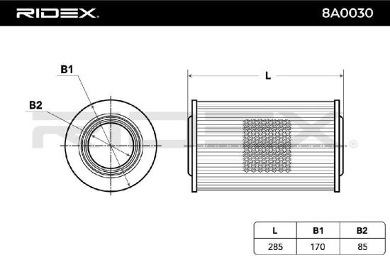 RIDEX 8A0030 Motor Luftfilter Filtereinsatz Zentrifuge mit integriertem Gitter Bild RIDEX 8A0030 Motor Luftfilter Filtereinsatz Zentrifuge mit integriertem Gitter