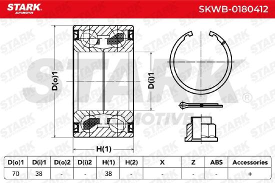 STARK SKWB-0180412 Radlagersatz pro 1 Rad Vorne für VW 4324687702 9004363188 Bild STARK SKWB-0180412 Radlagersatz pro 1 Rad Vorne für VW 4324687702 9004363188