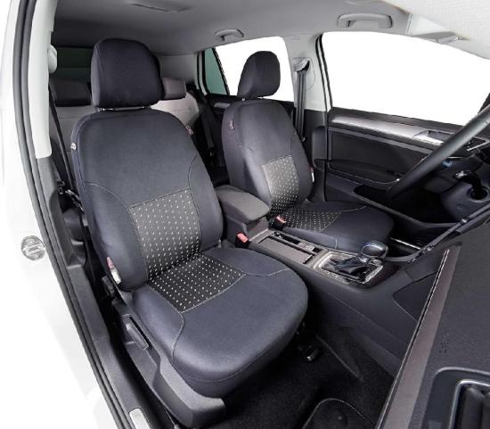 WALSER 11938 PKW Sitzschonbezug Vorne Satz Polyester Schwarz/Grau für VW POLO Bild WALSER 11938 PKW Sitzschonbezug Vorne Satz Polyester Schwarz/Grau für VW POLO