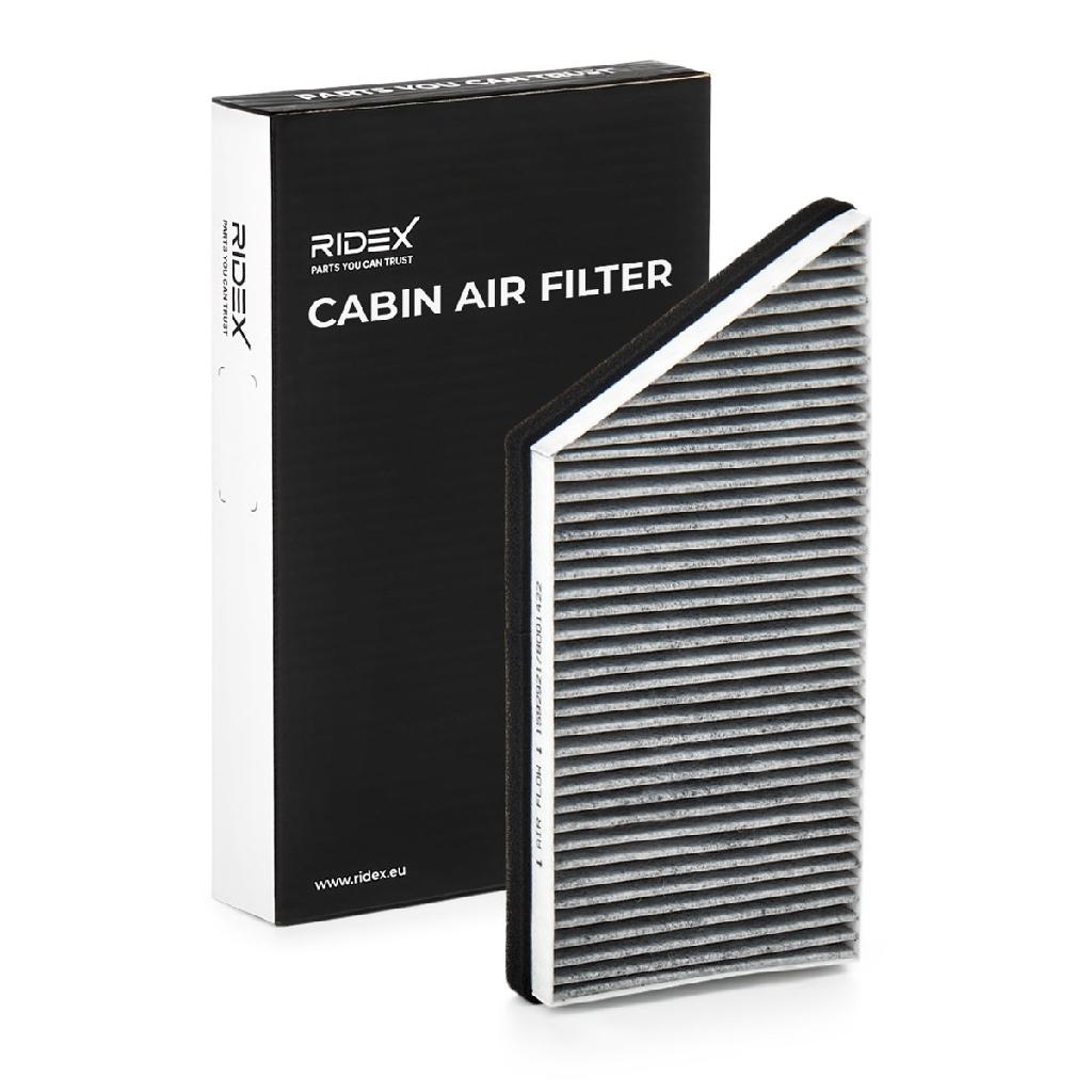 RIDEX 424I0188 Innenraumfilter Pollenfilter Aktivkohlefilter Höhe: 30 Breite: