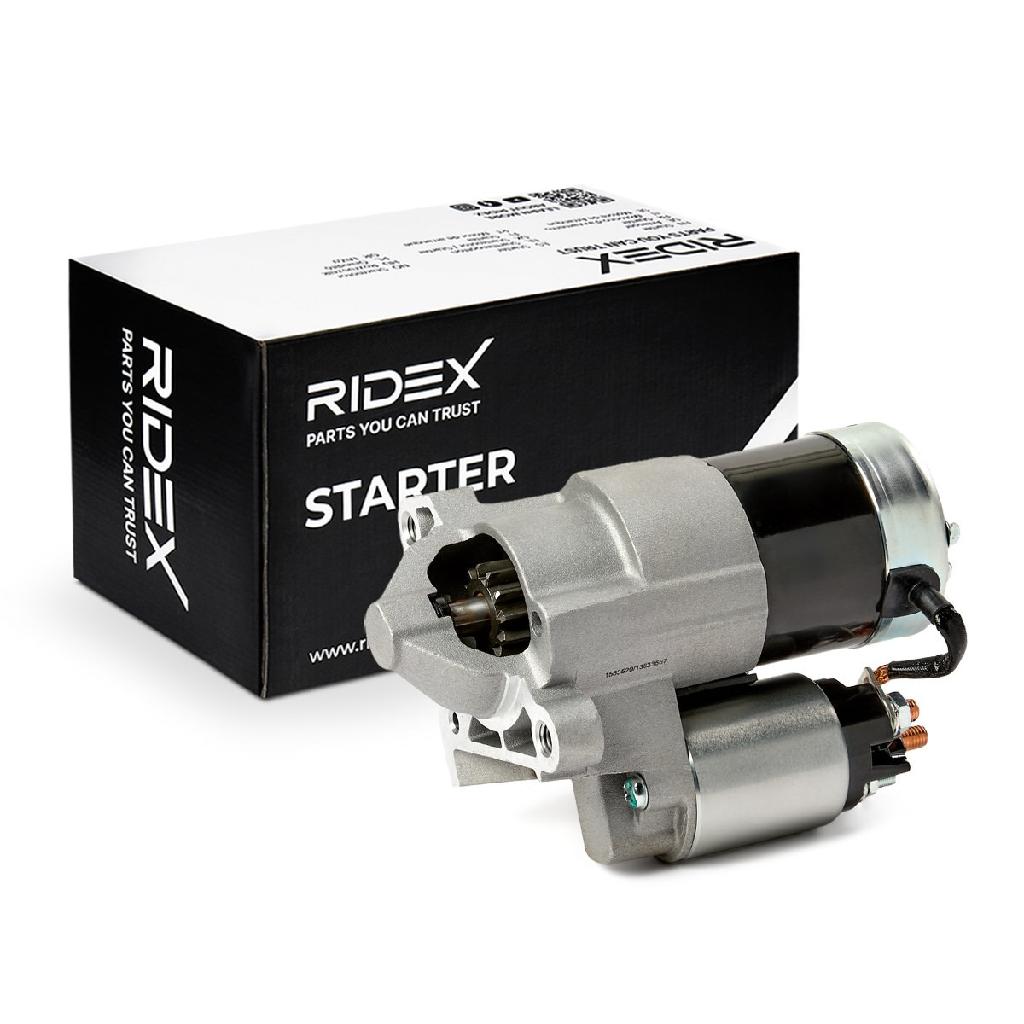 RIDEX Motor Starter/Anlasser 1,4kW für RENAULT Clio 1I (BB0/1/2, CB0/1/2) KANGOO