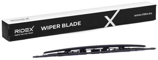 RIDEX Scheibenwischer Wischblatt Stück mit Spoiler Vorne Länge: 530mm Standard Bild RIDEX Scheibenwischer Wischblatt Stück mit Spoiler Vorne Länge: 530mm Standard