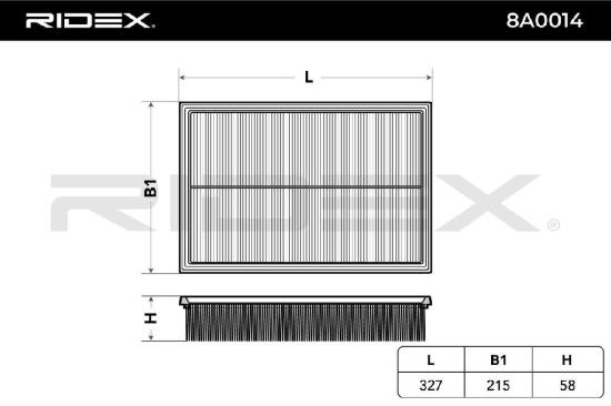 RIDEX 8A0014 Motor Luftfilter RechtEckig Filtereinsatz Umluftfilter für VOLVO Bild RIDEX 8A0014 Motor Luftfilter RechtEckig Filtereinsatz Umluftfilter für VOLVO