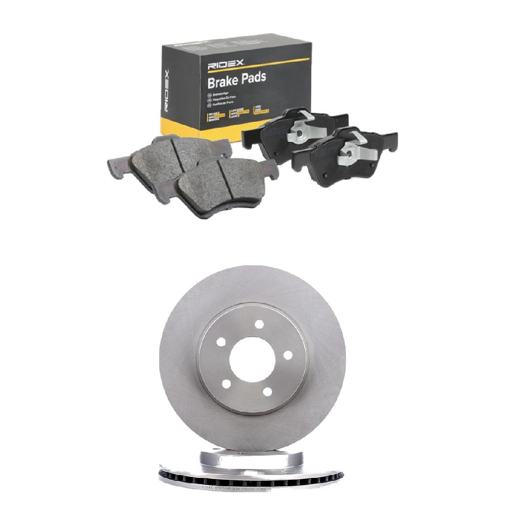 RIDEX Bremsenset Vorne Belüftet Ø303mm - Bremsscheiben und Beläge für FORD
