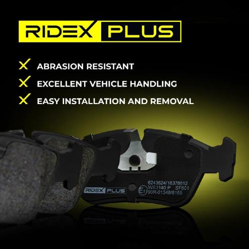 RIDEX PLUS Bremsbelagsatz Bremsbeläge Vorne für BMW 1 Schrägheck (F20) 3 Touring Bild RIDEX PLUS Bremsbelagsatz Bremsbeläge Vorne für BMW 1 Schrägheck (F20) 3 Touring