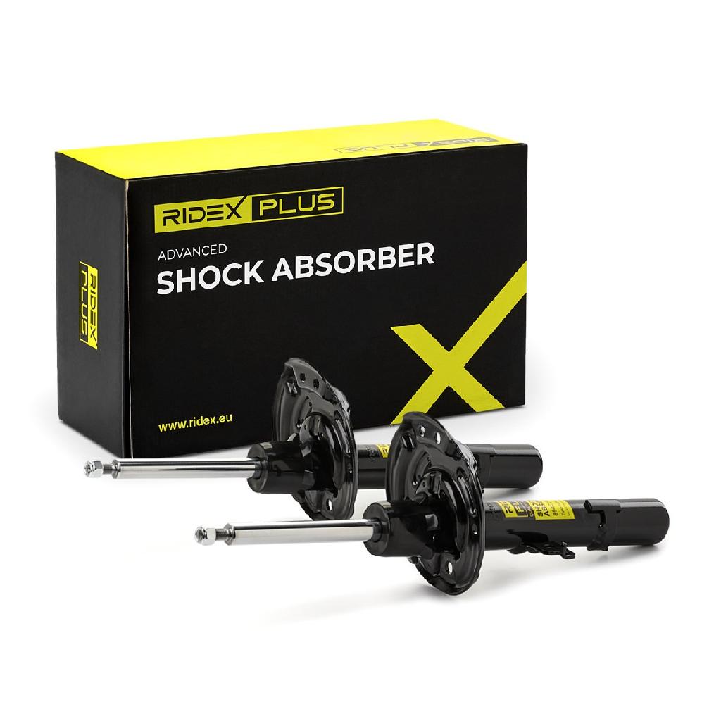 RIDEX PLUS 854S19320P 2x Stoßdämpfer Federbein Gasdruck Vorne für RENAULT