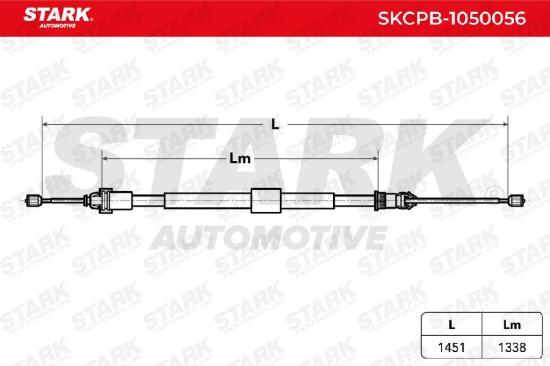 STARK Handbremsseil Hinten Rechts für RENAULT Clio 1II Schrägheck (BR0/1, CR0/1) Bild STARK Handbremsseil Hinten Rechts für RENAULT Clio 1II Schrägheck (BR0/1, CR0/1)