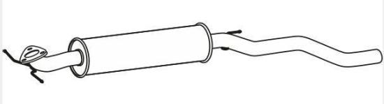 VEGAZ Mittelschalldämpfer für OPEL Astra K Schrägheck (B16) Bild VEGAZ Mittelschalldämpfer für OPEL Astra K Schrägheck (B16)