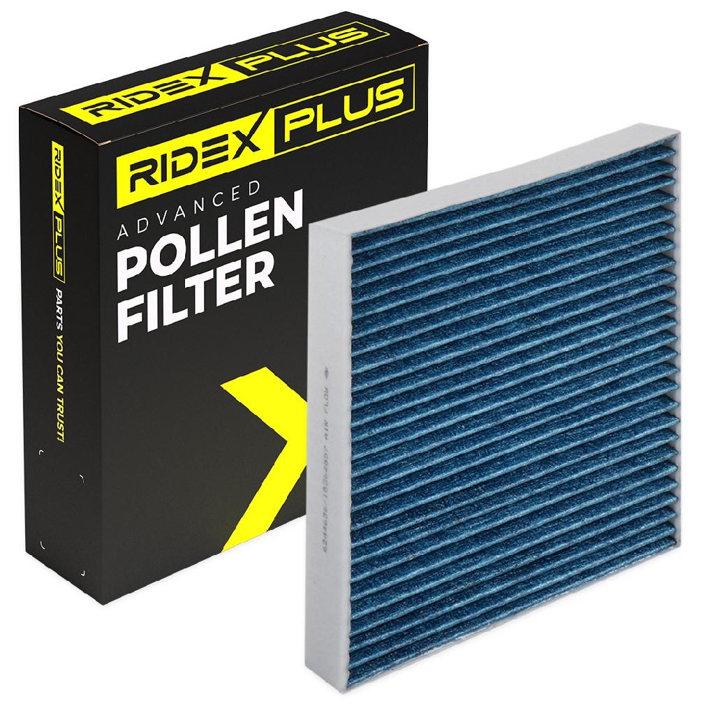 RIDEX PLUS 424I0488P Innenraumfilter Pollenfilter Aktivkohlefilter Höhe: 41