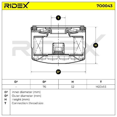 RIDEX Ölfilter Auto Motorölfilter Anschraubfilter 7O0043 für NISSAN für VW Bild RIDEX Ölfilter Auto Motorölfilter Anschraubfilter 7O0043 für NISSAN für VW