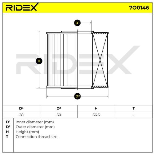 RIDEX Ölfilter Motorölfilter Filtereinsatz mit Dichtungen 7O0146 für TOYOTA Bild RIDEX Ölfilter Motorölfilter Filtereinsatz mit Dichtungen 7O0146 für TOYOTA