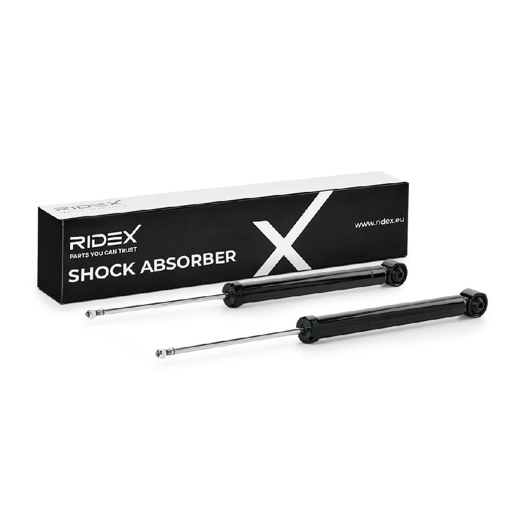 RIDEX 854S1536 2x Stoßdämpfer Gasdruck Hinten für VW POLO (9N) 6Q0513025AD