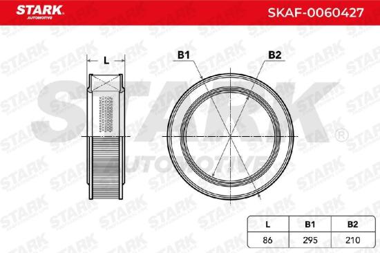 STARK SKAF-0060427 Motor Luftfilter Auto Rund Umluftfilter für PKW Bild STARK SKAF-0060427 Motor Luftfilter Auto Rund Umluftfilter für PKW