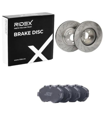 RIDEX Bremsenset Vorne Ø330mm - Bremsscheiben und Beläge Bild RIDEX Bremsenset Vorne Ø330mm - Bremsscheiben und Beläge