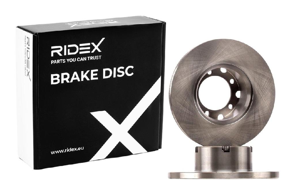 RIDEX 82B0480 2x Bremsscheiben Vorne Ø281mm voll passend für MERCEDES-BENZ