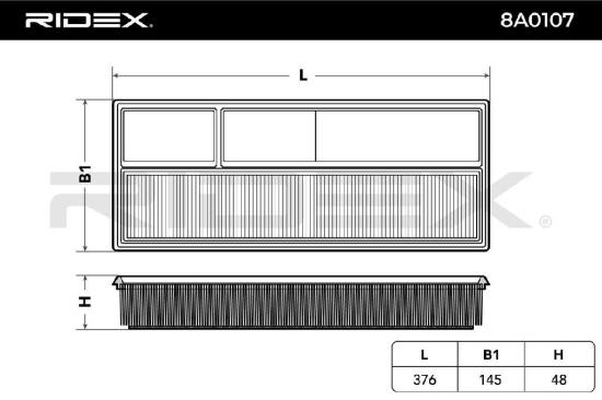 RIDEX 8A0107 Motor Luftfilter Umluftfilter mit Vorfilter für FIAT PANDA (169) Bild RIDEX 8A0107 Motor Luftfilter Umluftfilter mit Vorfilter für FIAT PANDA (169)