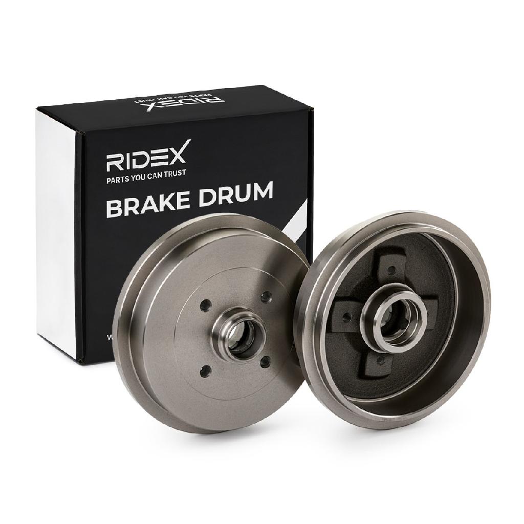 RIDEX 123B0035 2x Bremstrommeln Set Hinten InnenØ200mm AußenØ240mm für VW