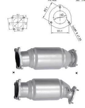 VEGAZ AK-341 Katalysator Kat Euro 6 für AUDI A4 B9 Avant (8W5, 8WD) 8W0254252HX