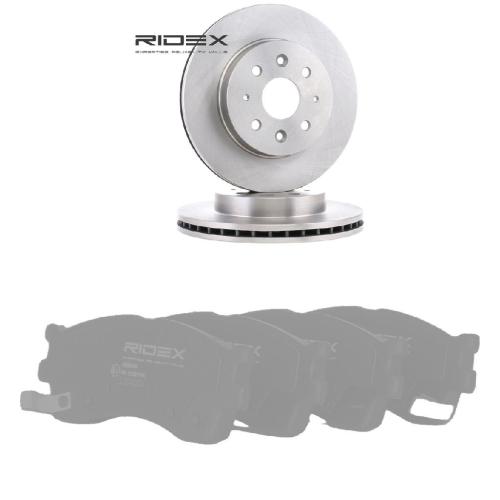 RIDEX Bremsenset Vorne Belüftet Ø254mm - Bremsscheiben und Beläge für KIA Bild RIDEX Bremsenset Vorne Belüftet Ø254mm - Bremsscheiben und Beläge für KIA