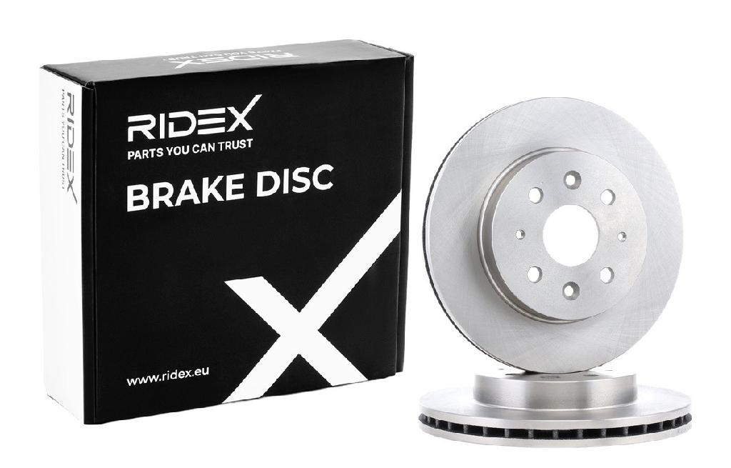 RIDEX 82B1015 2x Bremsscheiben Vorne Ø254mm Belüftet für KIA RIO Kombi (DC)