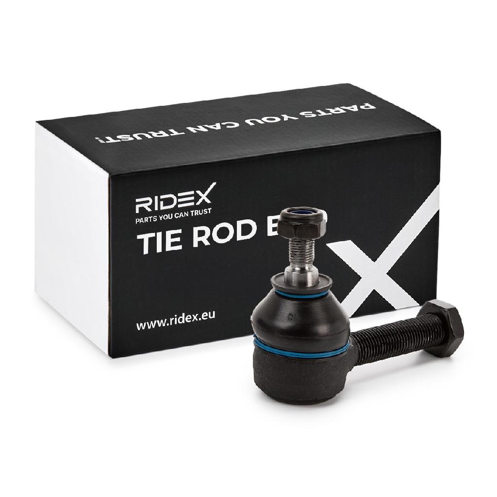 RIDEX Spurstangenkopf Vorderachse beidseitig außen Traggelenk M10X1.25 914T0184