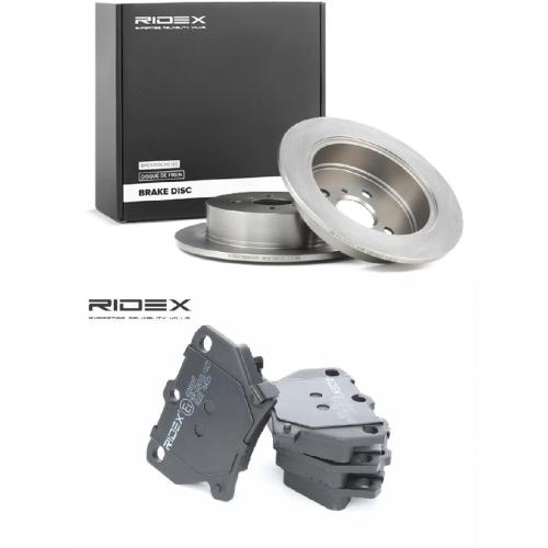 RIDEX Bremsenset Hinten Ø269mm - Bremsscheiben und Beläge für TOYOTA COROLLA Bild RIDEX Bremsenset Hinten Ø269mm - Bremsscheiben und Beläge für TOYOTA COROLLA