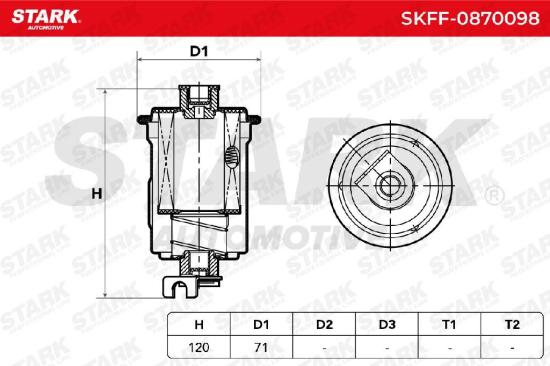 STARK SKFF-0870098 Kraftstofffilter Line Filter mit Dichtung mit Dichtungen Bild STARK SKFF-0870098 Kraftstofffilter Line Filter mit Dichtung mit Dichtungen