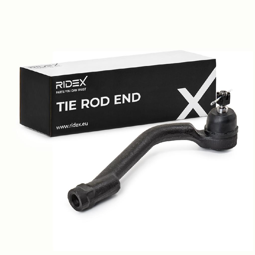 RIDEX Spurstangenkopf Vorderachse rechts Traggelenk M10x1.25 914T0581 für KIA