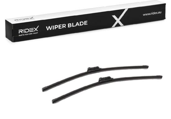 2x RIDEX Scheibenwischer Satz Wischerblätter Satz mit Spoiler Vorne Länge 1: Top Bild 2x RIDEX Scheibenwischer Satz Wischerblätter Satz mit Spoiler Vorne Länge 1: Top