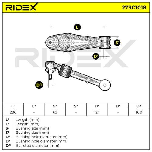 RIDEX 273C1018 Lenker Radaufhängung Querlenker Front für PORSCHE 911 (997) Bild RIDEX 273C1018 Lenker Radaufhängung Querlenker Front für PORSCHE 911 (997)