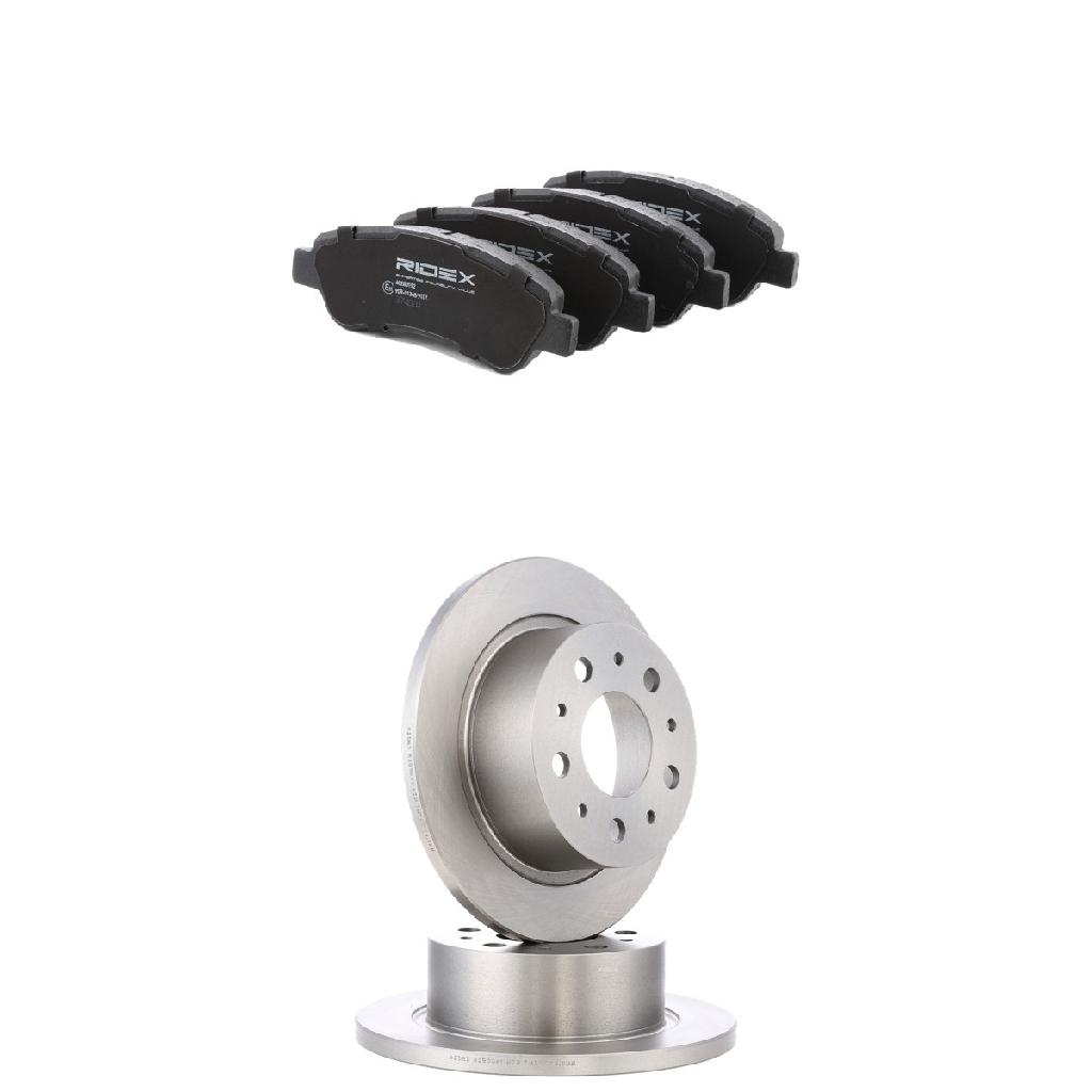RIDEX Bremsenset Hinten Ø300mm - Bremsscheiben und Beläge für FIAT Ducato Bus