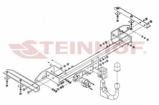 STEINHOF Anhängerkupplung für OPEL ZAFIRA TOURER C (P12) Bild STEINHOF Anhängerkupplung für OPEL ZAFIRA TOURER C (P12)
