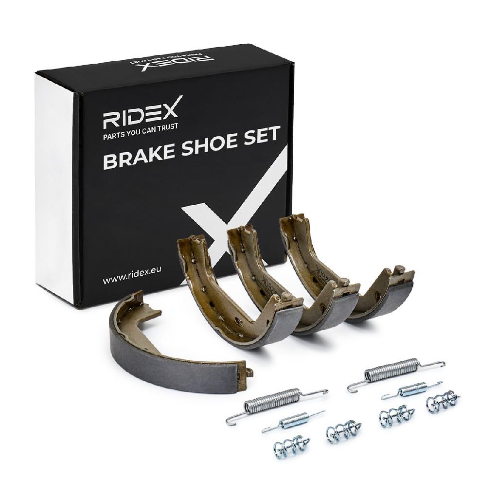 RIDEX Bremsbacken Satz für Trommelbremse Hinten mit Zubehör für VOLVO V70 II