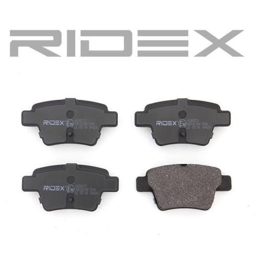 RIDEX Bremsbelagsatz Bremsbeläge Hinten passend für PEUGEOT 207 (WA, WC) 207 CC Bild RIDEX Bremsbelagsatz Bremsbeläge Hinten passend für PEUGEOT 207 (WA, WC) 207 CC