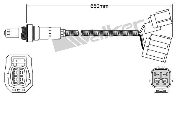 VEGAZ ULS-363 Lambdasonde Oxygen O2 Sensor für MAZDA 6 Station Wagon (GY)