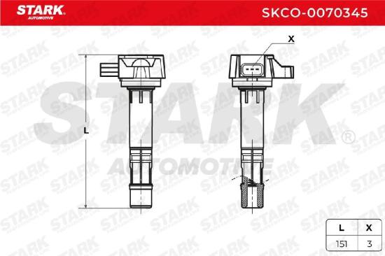 STARK SKCO-0070345 Zündspule 12V für HONDA CIVIC VII Hatchback (EU, EP, EV) Bild STARK SKCO-0070345 Zündspule 12V für HONDA CIVIC VII Hatchback (EU, EP, EV)