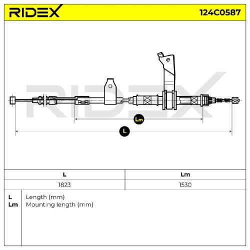 RIDEX Handbremsseil Hinten Rechts für TOYOTA AVENSIS Kombi (T25) Bild RIDEX Handbremsseil Hinten Rechts für TOYOTA AVENSIS Kombi (T25)