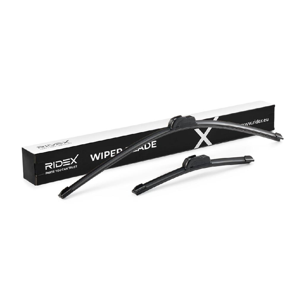 RIDEX Scheibenwischer Satz Wischerblätter Satz mit Spoiler Vorne Länge 1: 650mm